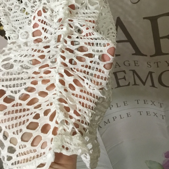 Alexa and Stella Open Knit Sleeveless Lightweight White, NWT Swim Suit Cover-Up - Picture 6 of 7